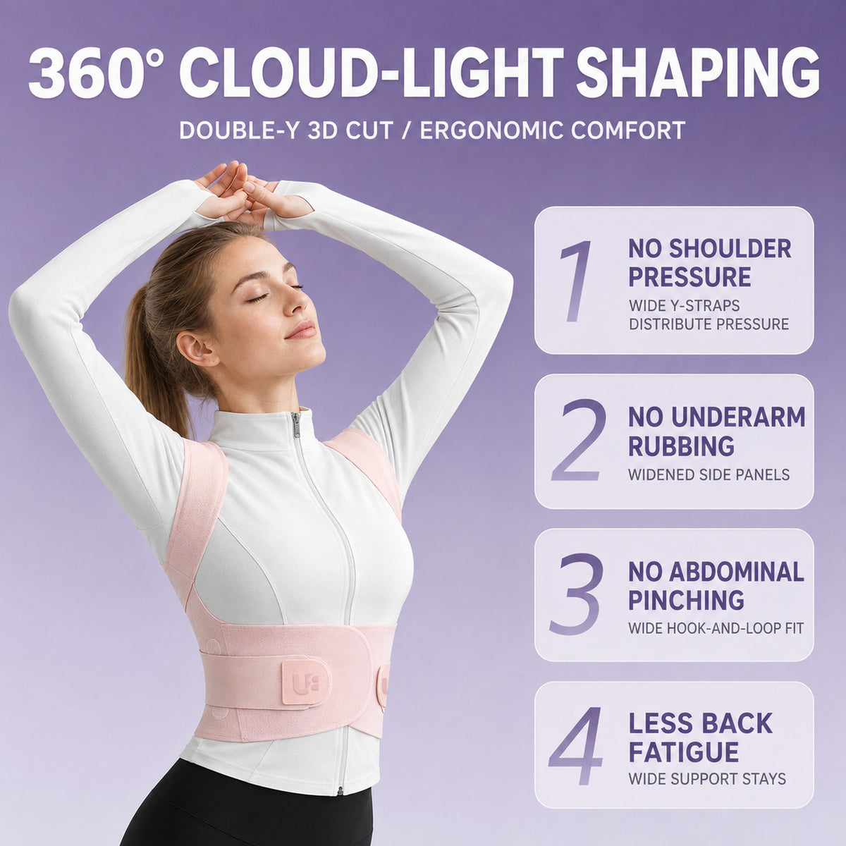 UOUBEO S1 Posture Corrector Shirt – Breathable Back Support for Better Posture