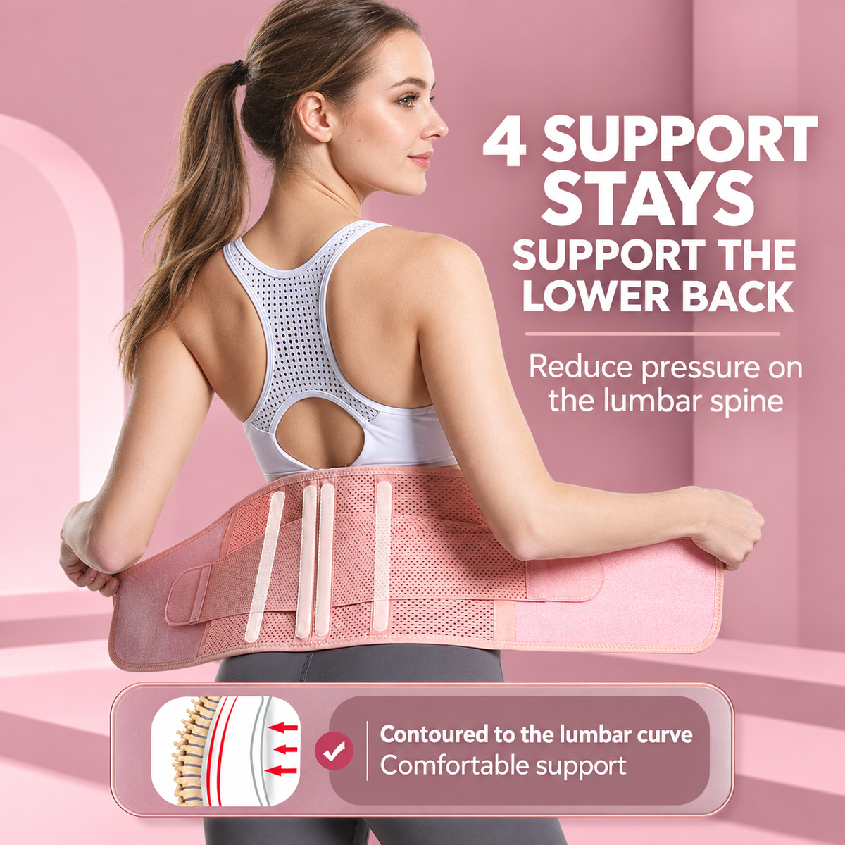 UOUBEO Y7 – Women’s Breathable Waist Support & Shaping Belt