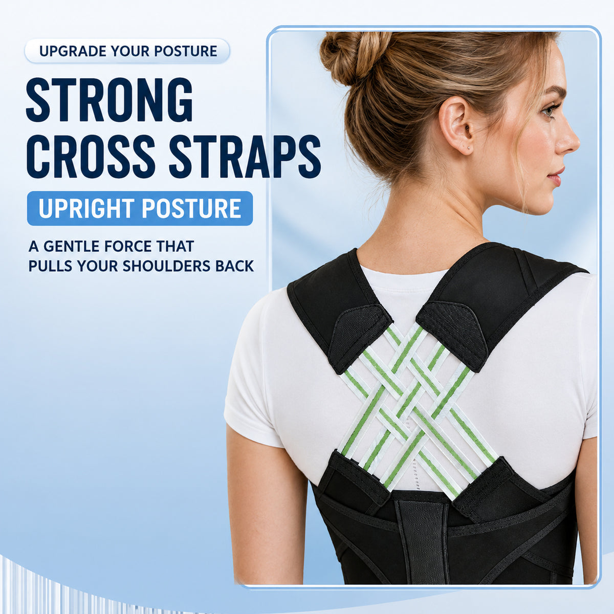 UOUBEO X Posture Corrector – Unisex Breathable Posture & Waist Support