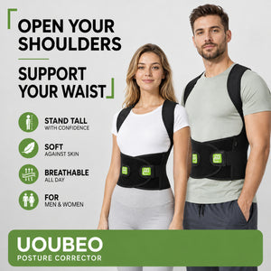 UOUBEO XK Posture Corrector – Breathable Back Support for Men & Women