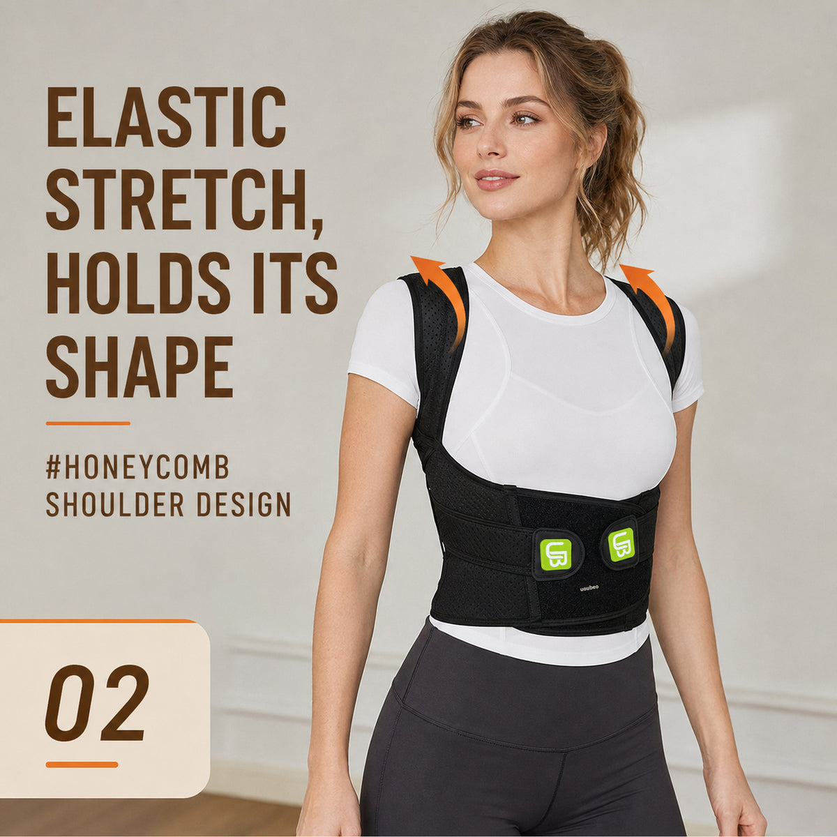 UOUBEO UK Posture Corrector – Upgraded Breathable Back Support for Daily Posture Support