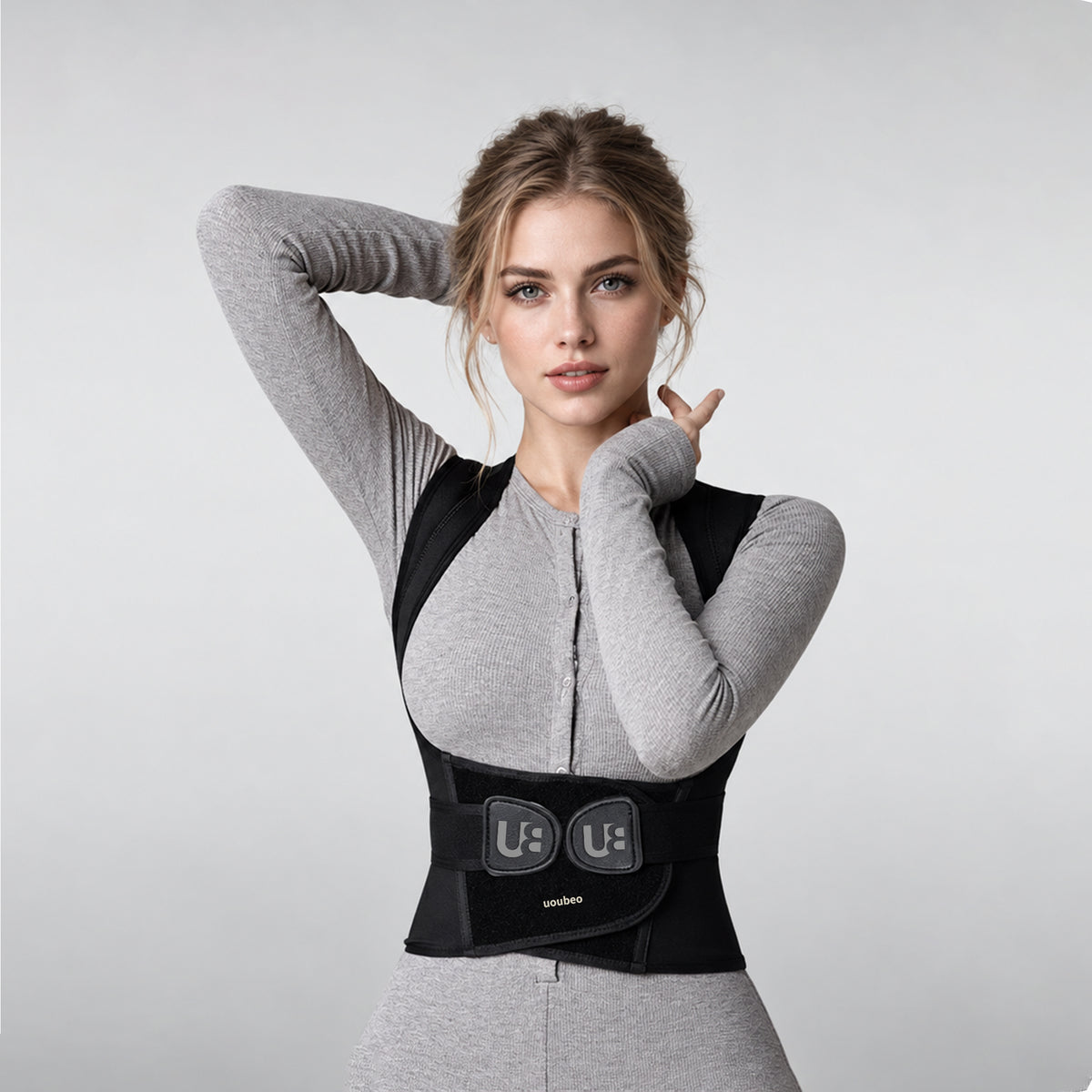 UOUBEO XL Posture Corrector – Breathable Stretch Support with Flexible Spine Support & Waist Protection