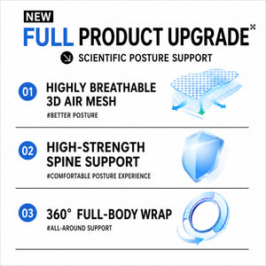 UOUBEO L9 Posture Corrector – Breathable 3-Spine Support Back Brace