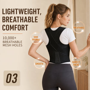 UOUBEO UK Posture Corrector – Upgraded Breathable Back Support for Daily Posture Support