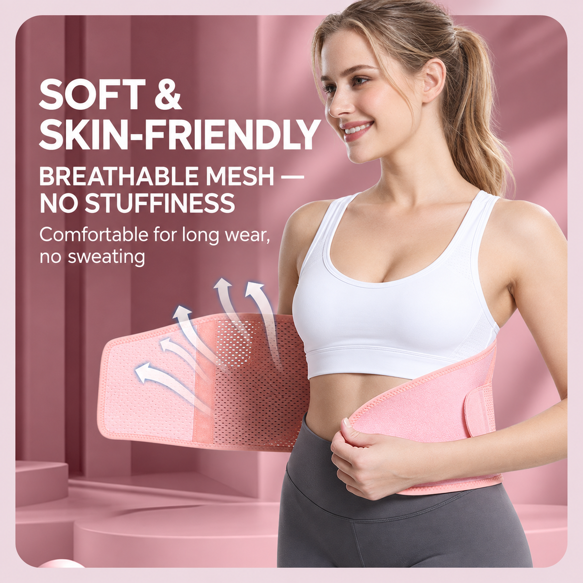 UOUBEO Y7 – Women’s Breathable Waist Support & Shaping Belt