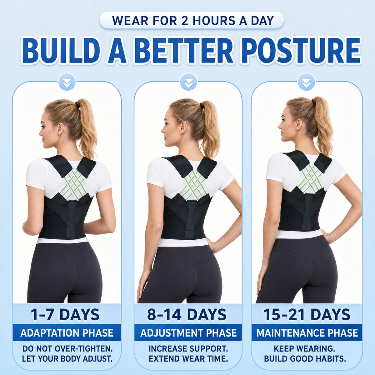UOUBEO X Posture Corrector – Unisex Breathable Posture & Waist Support