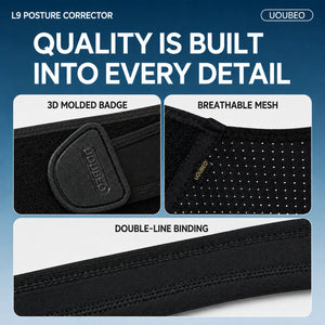 UOUBEO L9 Posture Corrector – Breathable 3-Spine Support Back Brace