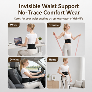 UOUBEO Q9 Invisible Back Support Belt – Lightweight Breathable Lumbar Support for Men & Women