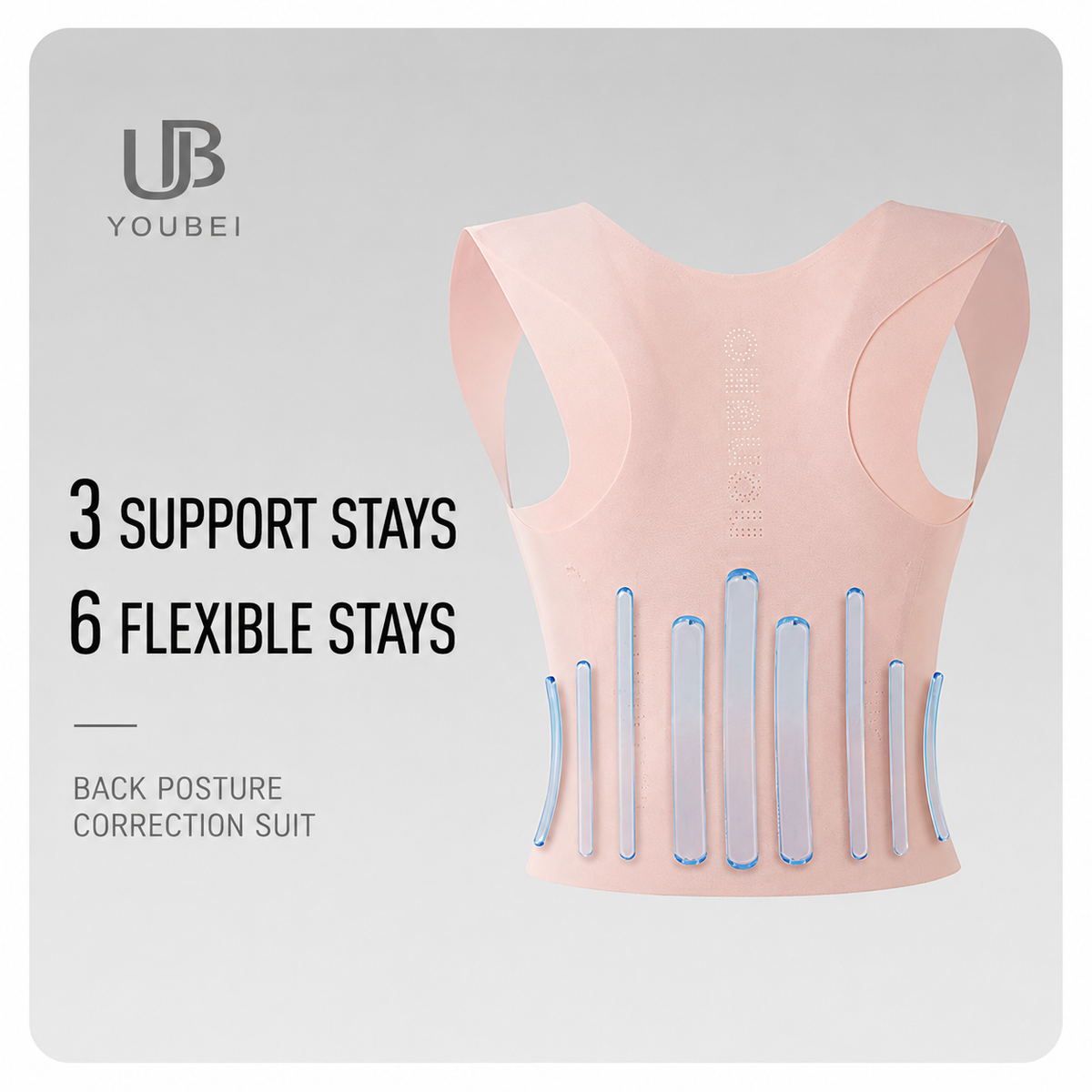 UOUBEO S9 Invisible Back Support Belt – Posture Corrector & Spine Support for Men & Women