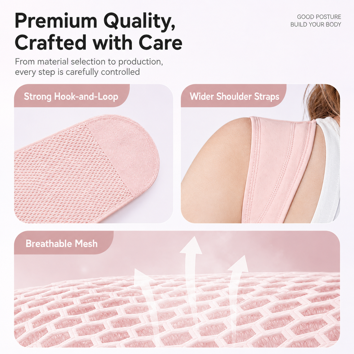 UOUBEO XZ Posture Shaping Back Support Belt – Elegant Body Sculpting Brace for Women