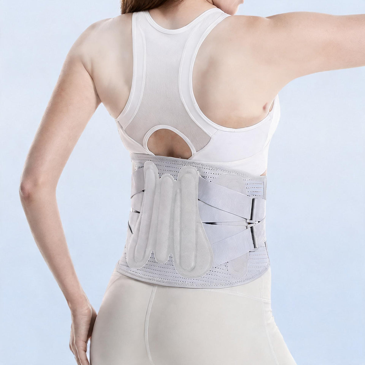UOUBEO H6 Lumbar Support Belt – 4 Steel Stays & 360° Support