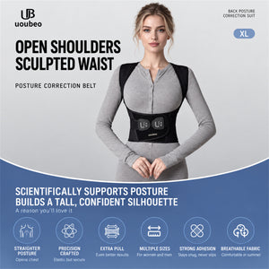 UOUBEO XL Posture Corrector – Breathable Stretch Support with Flexible Spine Support & Waist Protection