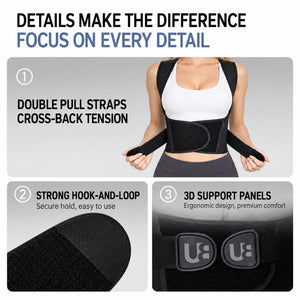 UOUBEO XL Posture Corrector – Breathable Stretch Support with Flexible Spine Support & Waist Protection