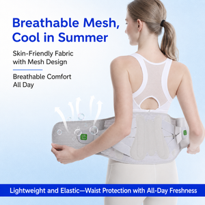 UOUBEO H6 Lumbar Support Belt – 4 Steel Stays & 360° Support